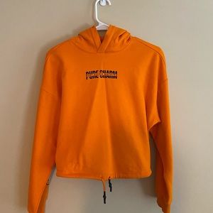 orange long sleeve shirt